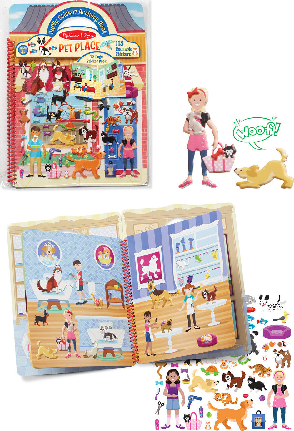 Puffy Sticker Activity Book - Pet Place