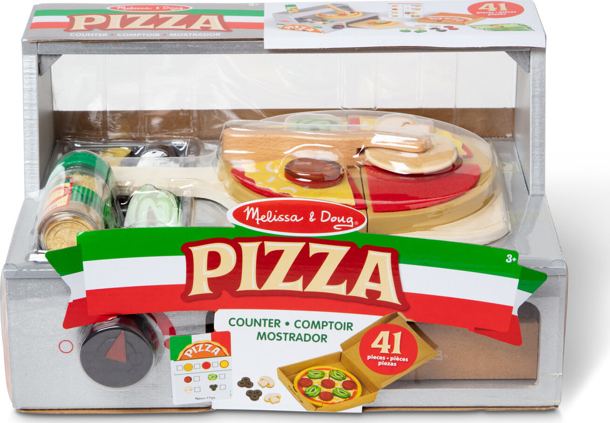 Top & Bake Pizza Counter - Wooden Play Food