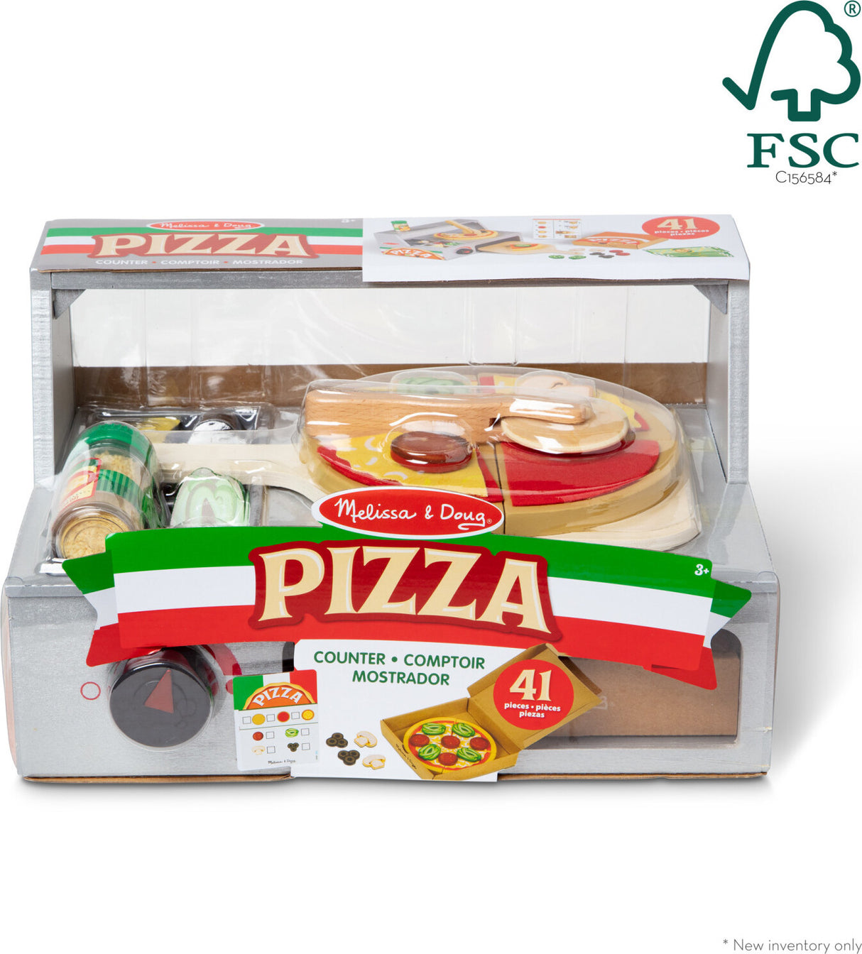 Top & Bake Pizza Counter - Wooden Play Food