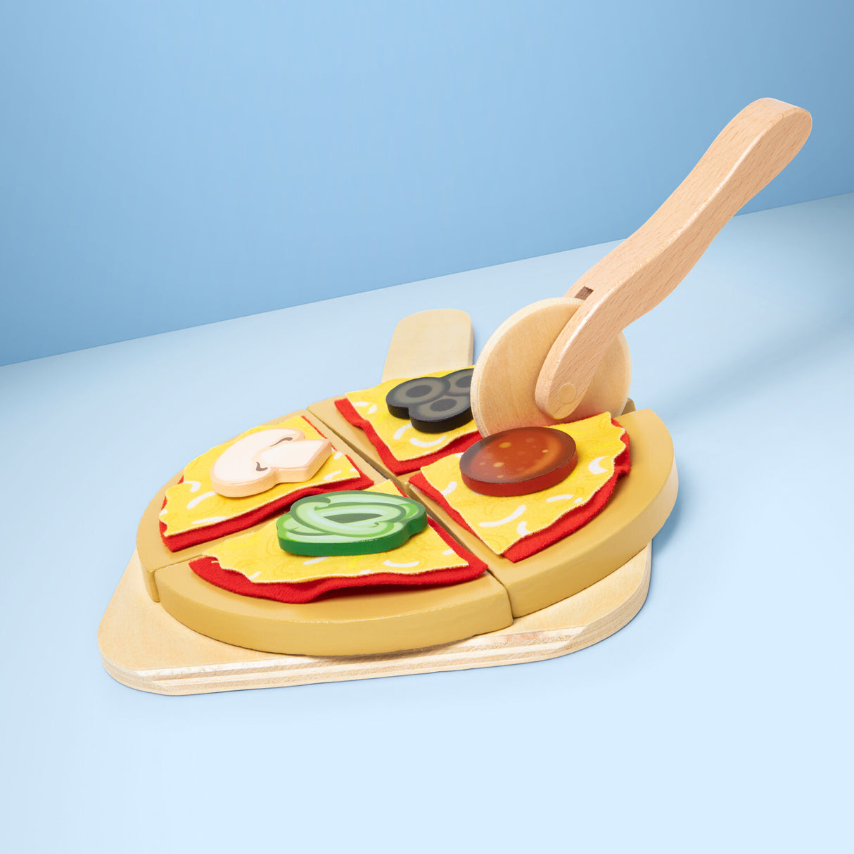 Top & Bake Pizza Counter - Wooden Play Food