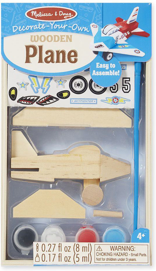 Decorate-Your-Own Wooden Plane