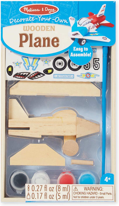 Decorate-Your-Own Wooden Plane