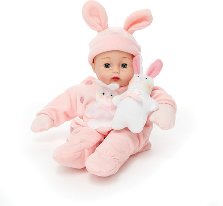 Pink Bunny Huggums® Light Skin Tone (12" doll)