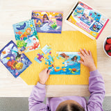 Merry Mermaids Wooden Puzzle 4-pack 12pc