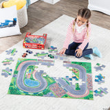 Puzzle and Play: Race Day Floor Puzzle