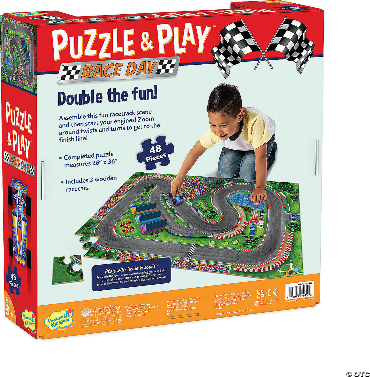 Puzzle and Play: Race Day Floor Puzzle