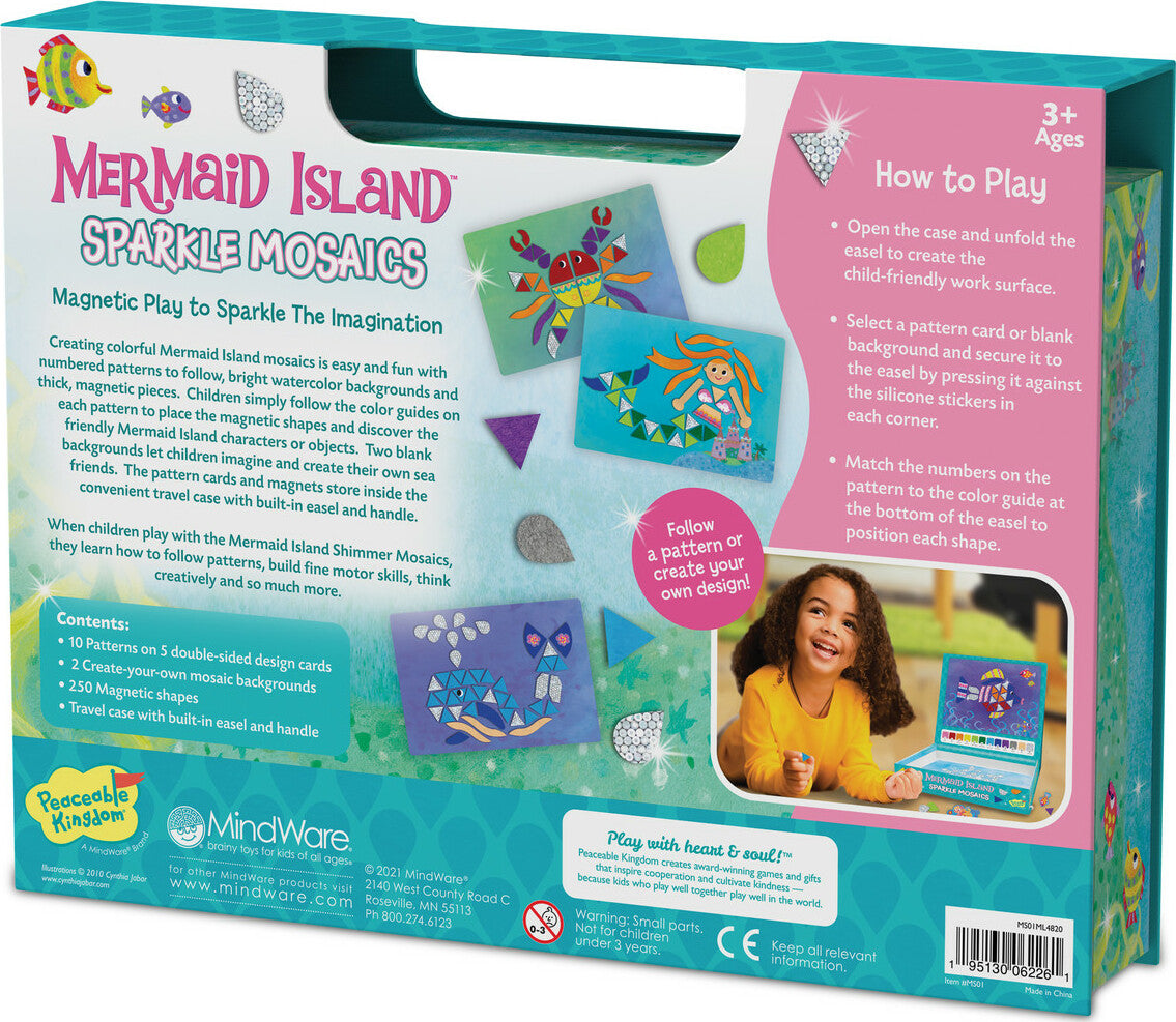 Mosaics: Mermaid Island Sparkle Mosaics – Toys on the Square