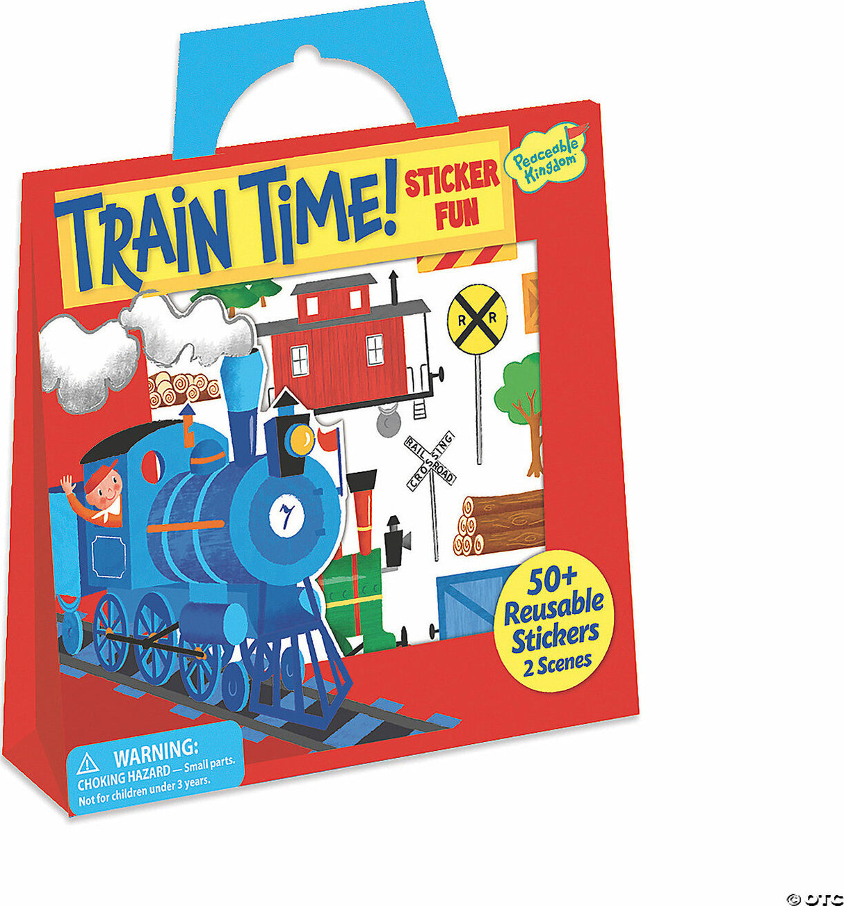 Train Time Reusable Sticker Tote