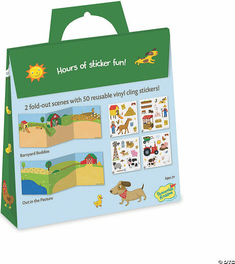 On The Farm Reusable Sticker Tote