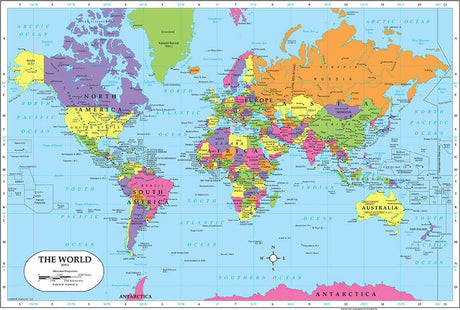 World Map Placemat