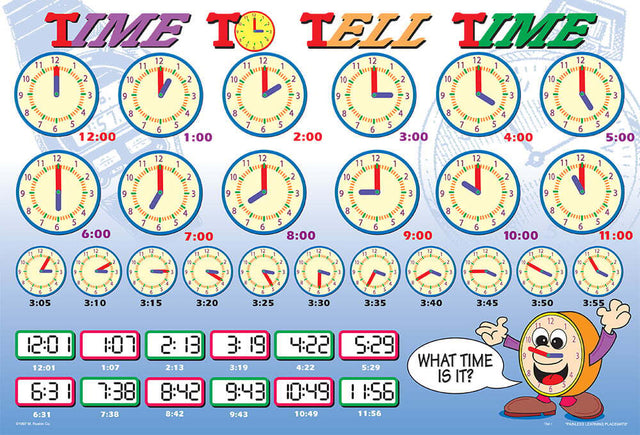 Time to Tell Time Placemat