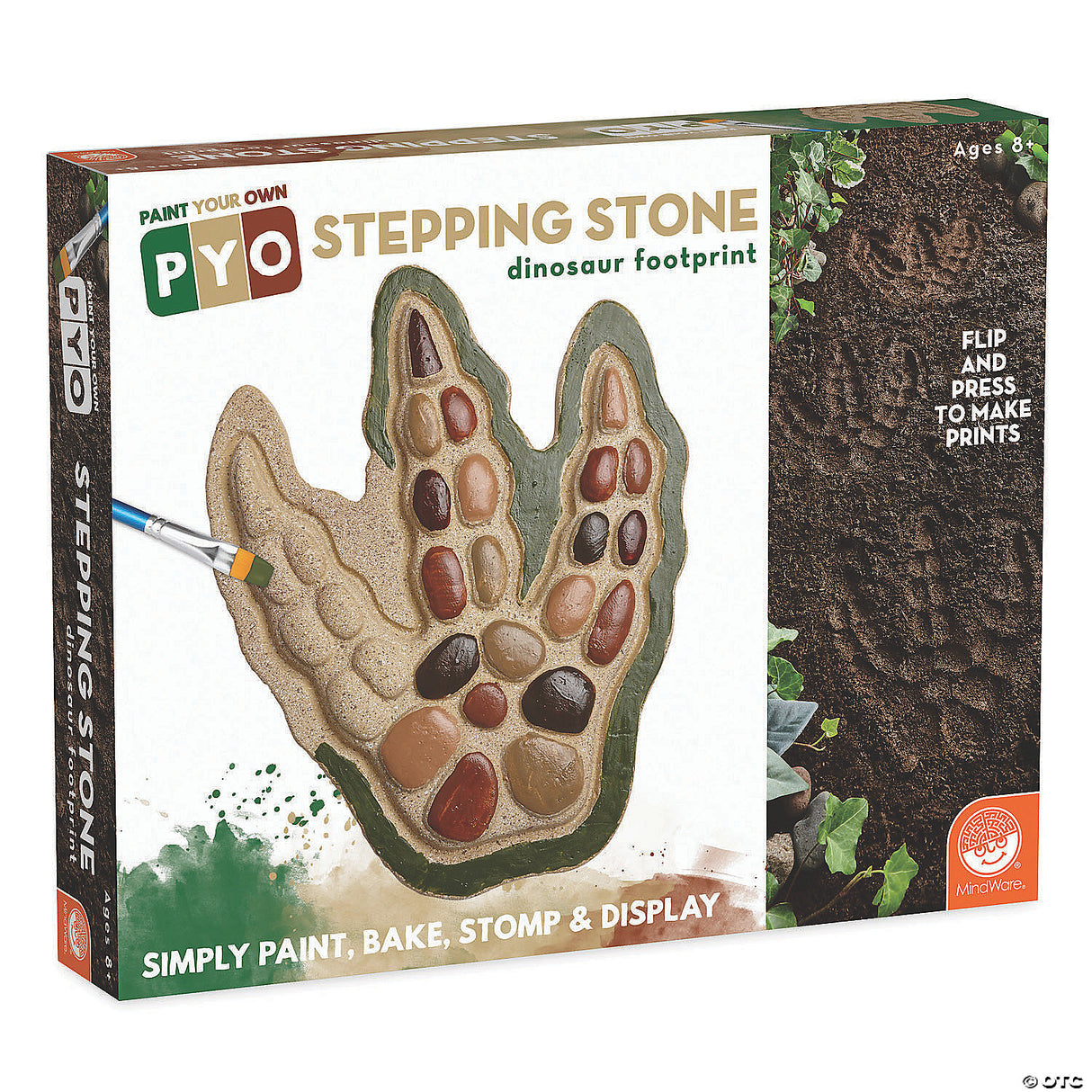 Paint Your Own: Stepping Stone: Dinosaur Footprint