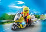 Playmobil Rescue Motorcycle with Flashing Light