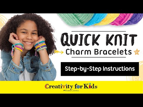 Quick Knit Charm Bracelets