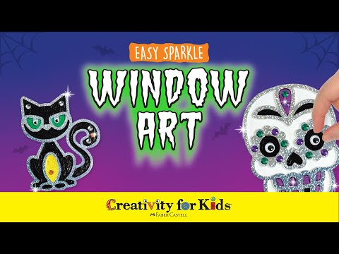 Halloween Easy Sparkle Window Art