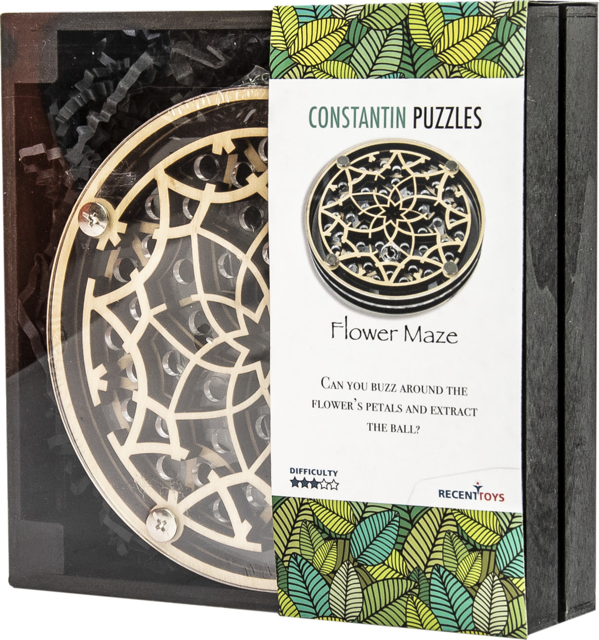 Flower Maze wooden puzzle