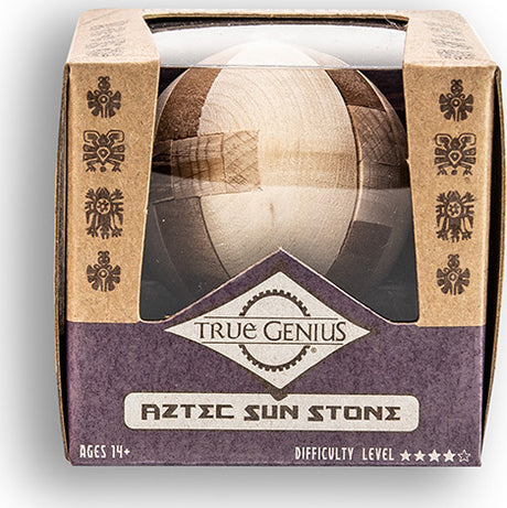 Aztec Sun Stone - Mini Wooden Puzzle