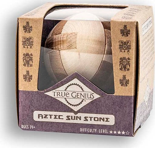 Aztec Sun Stone - Mini Wooden Puzzle