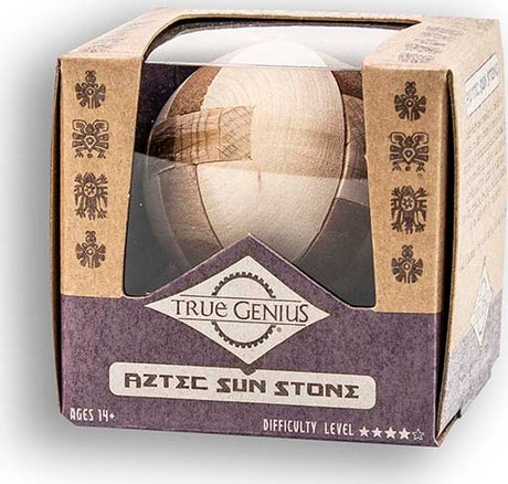 Aztec Sun Stone - Mini Wooden Puzzle