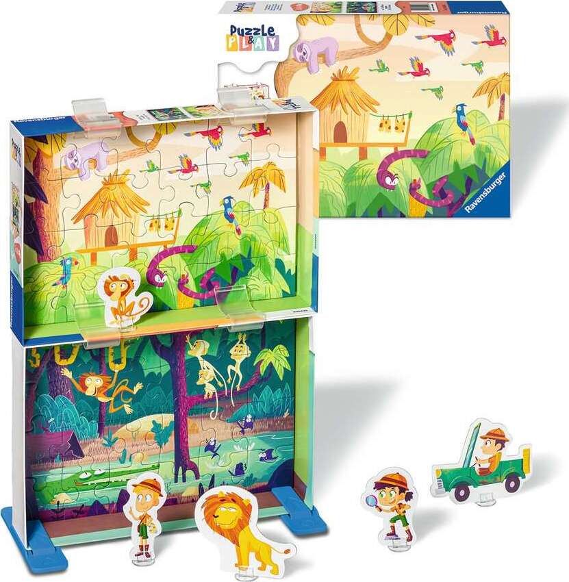 Puzzle & Play: Jungle Exploration (2 x 24 pc Puzzles)