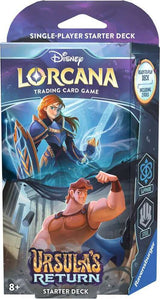 Disney Lorcana: Ursula's Return TCG Starter Deck Sapphire and Steel