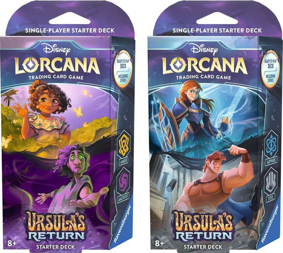 Disney Lorcana: Ursula's Return TCG Starter Deck Sapphire and Steel