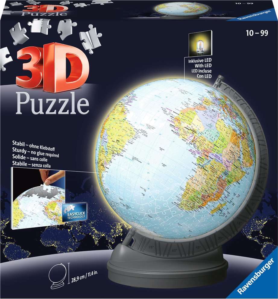 Globe with Light 540pc 3D – Toys on the Square