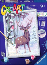 CreArt: Paint-By-Number Festive Friends w/Glitter 7x10