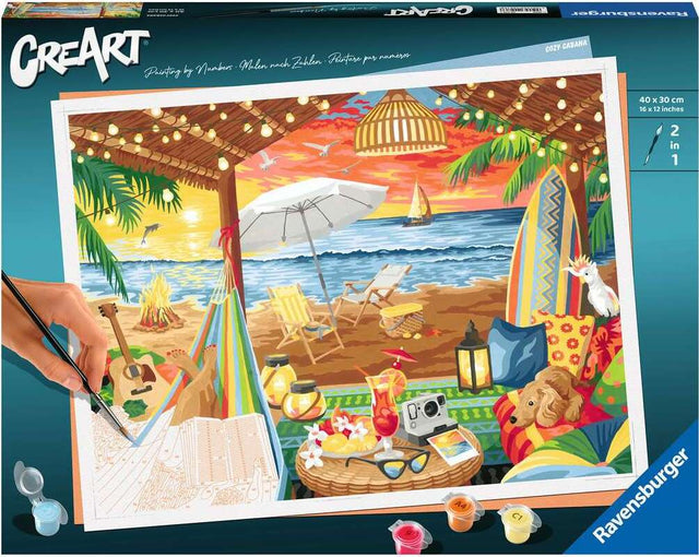 CreArt: Paint-By-Number Cozy Cabana 12x16