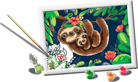 CreArt: Paint-By-Number Sweet Sloths 7x10