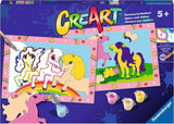 CreArt Jr: Paint-By-Number - Prancing Ponies (2 images)