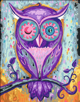 CreArt: Paint-By-Number Dreaming Owl 10x12