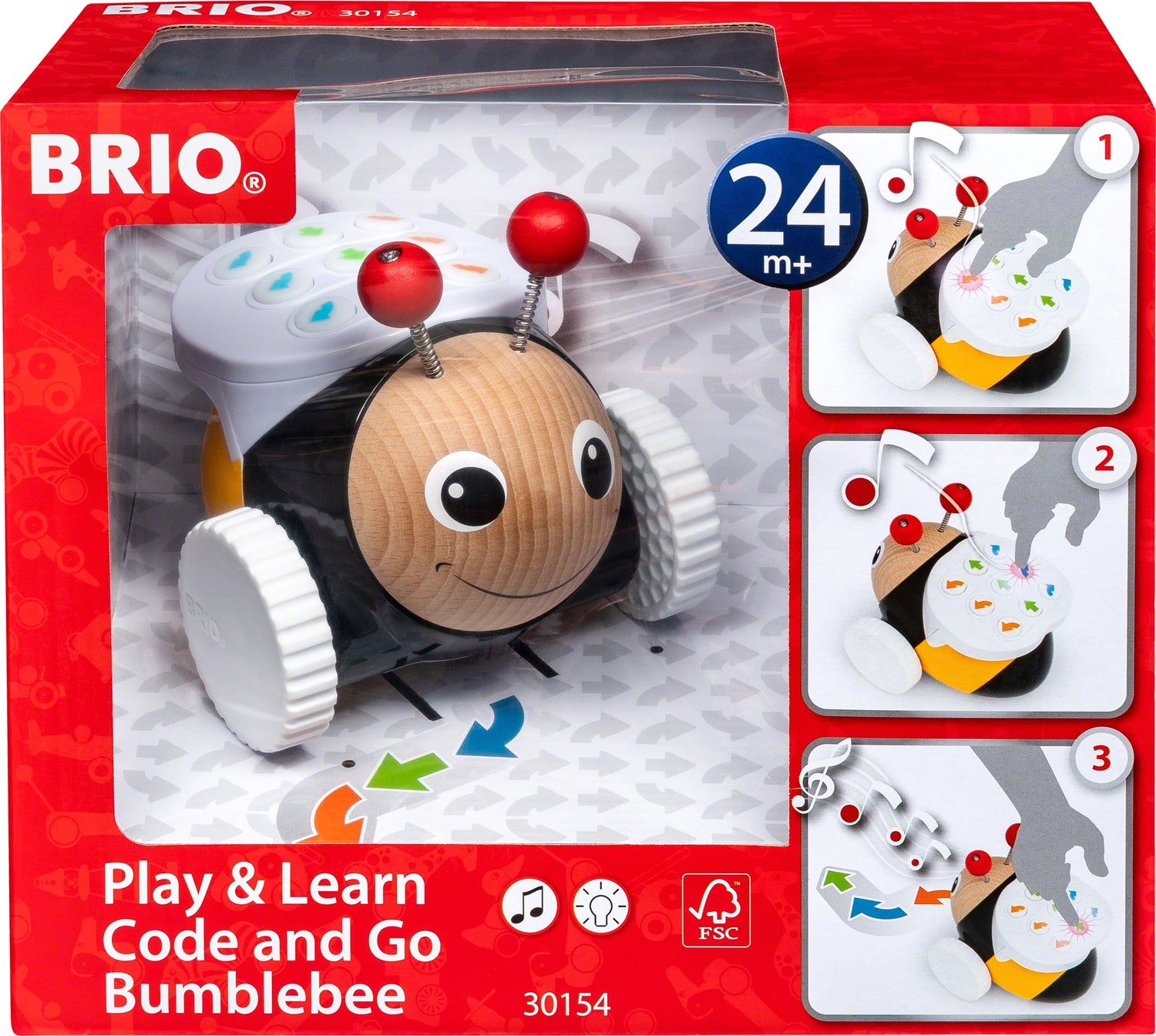 Brio Infant Code & Go Bumblebee – Toys on the Square