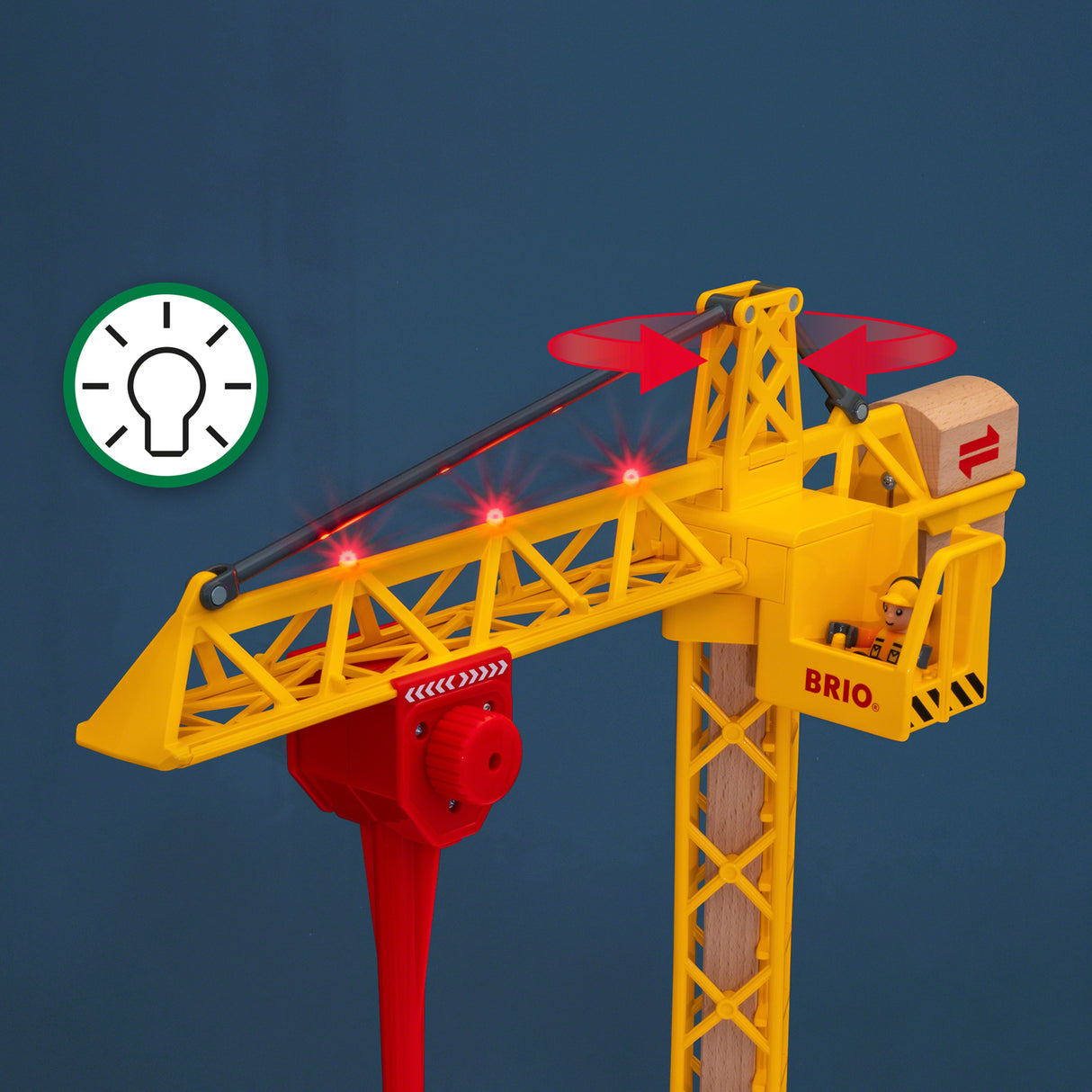 BRIO Light Up Construction Crane (Accessory)