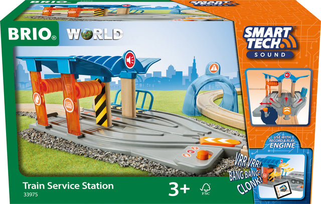 BRIO Smart Tech Sound Train Service Station