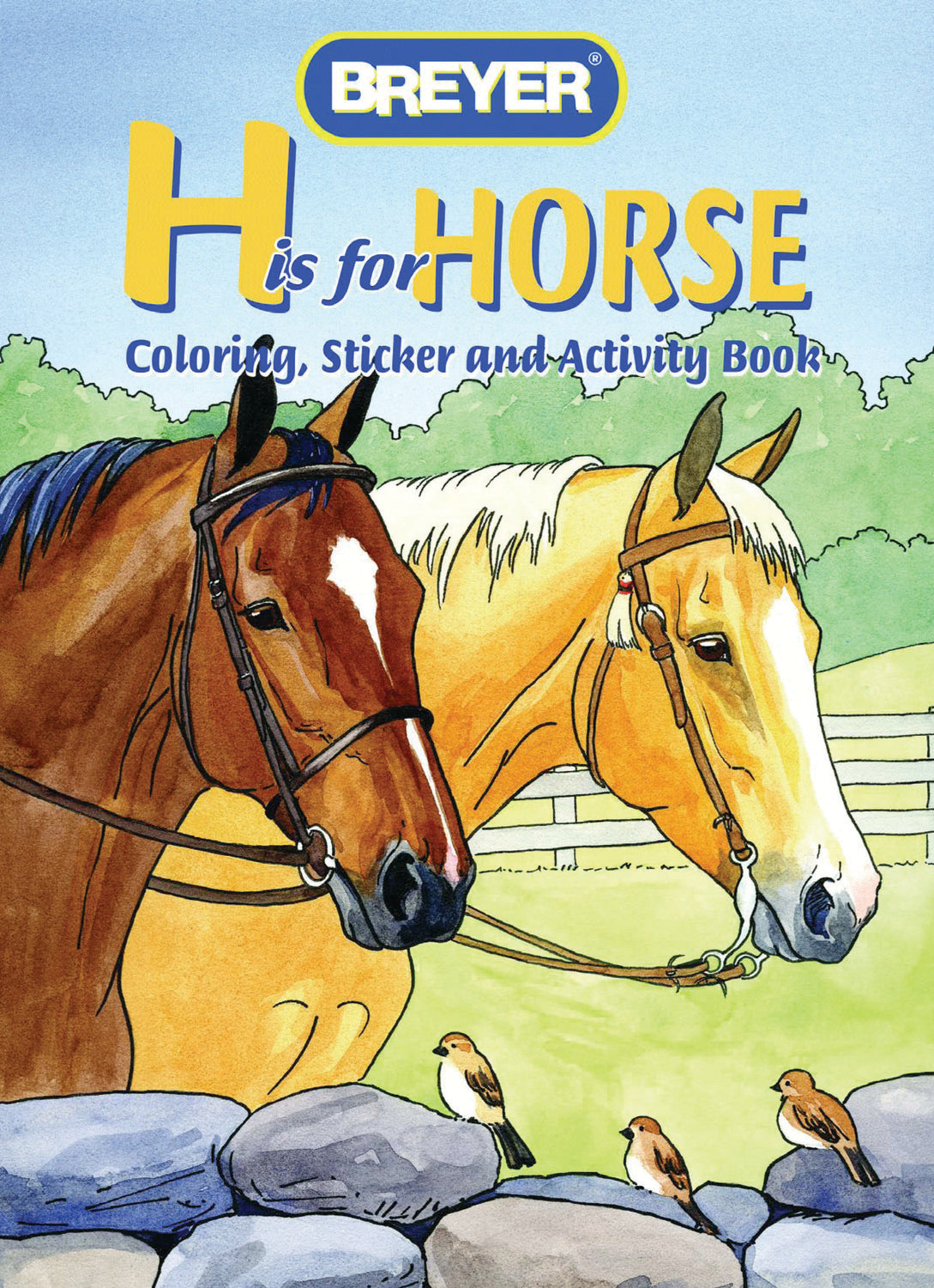 "H Is For Horse" Coloring Book With Stickers