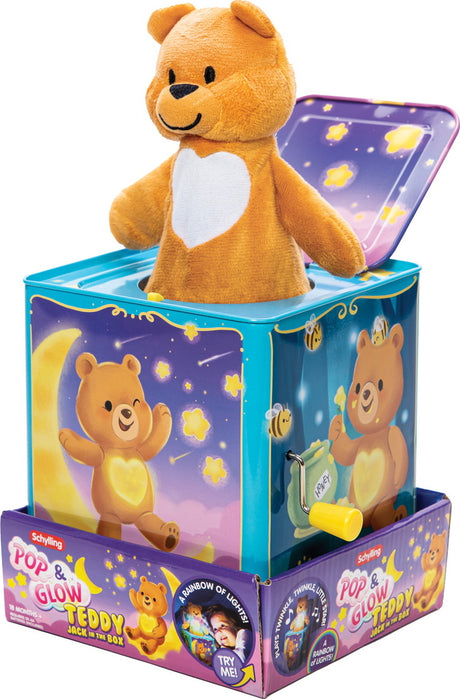 Teddy Bear Pop N Glow Jack In The Box