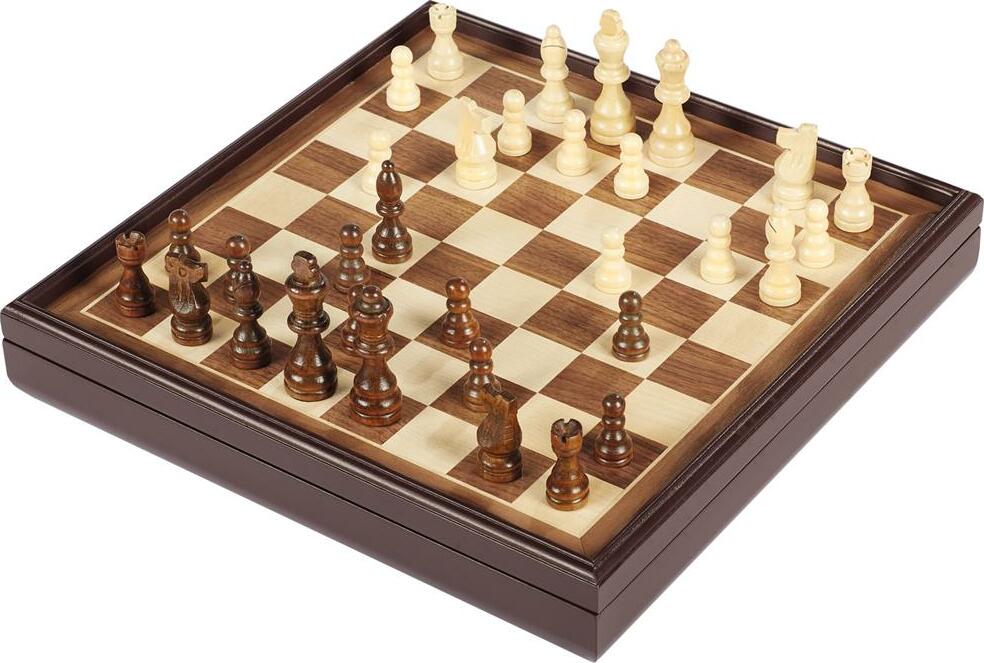 Cardinal Legacy Deluxe Wooden Chess Checkers