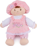My First Dolly, Pink/White Dress, 13-Inch