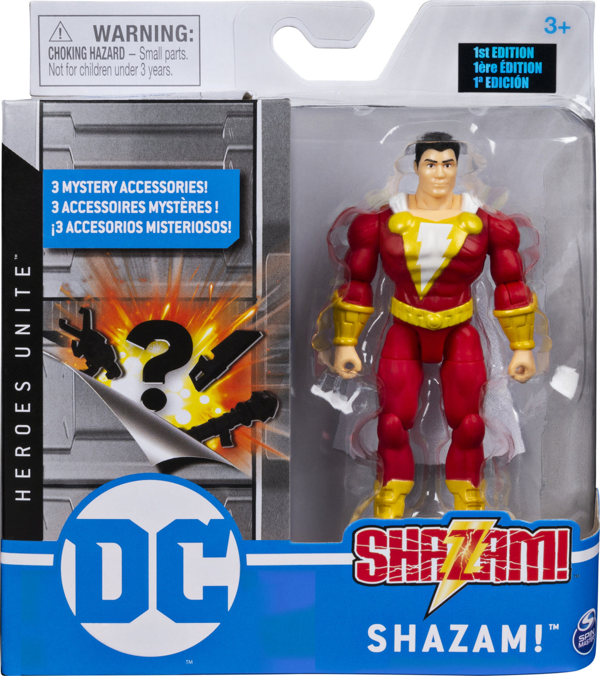 DC Comics, 4-Inch SUPERMAN Action Figure with 3 Mystery Accessories, Adventure 1