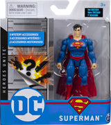 DC Comics, 4-Inch SUPERMAN Action Figure with 3 Mystery Accessories, Adventure 1