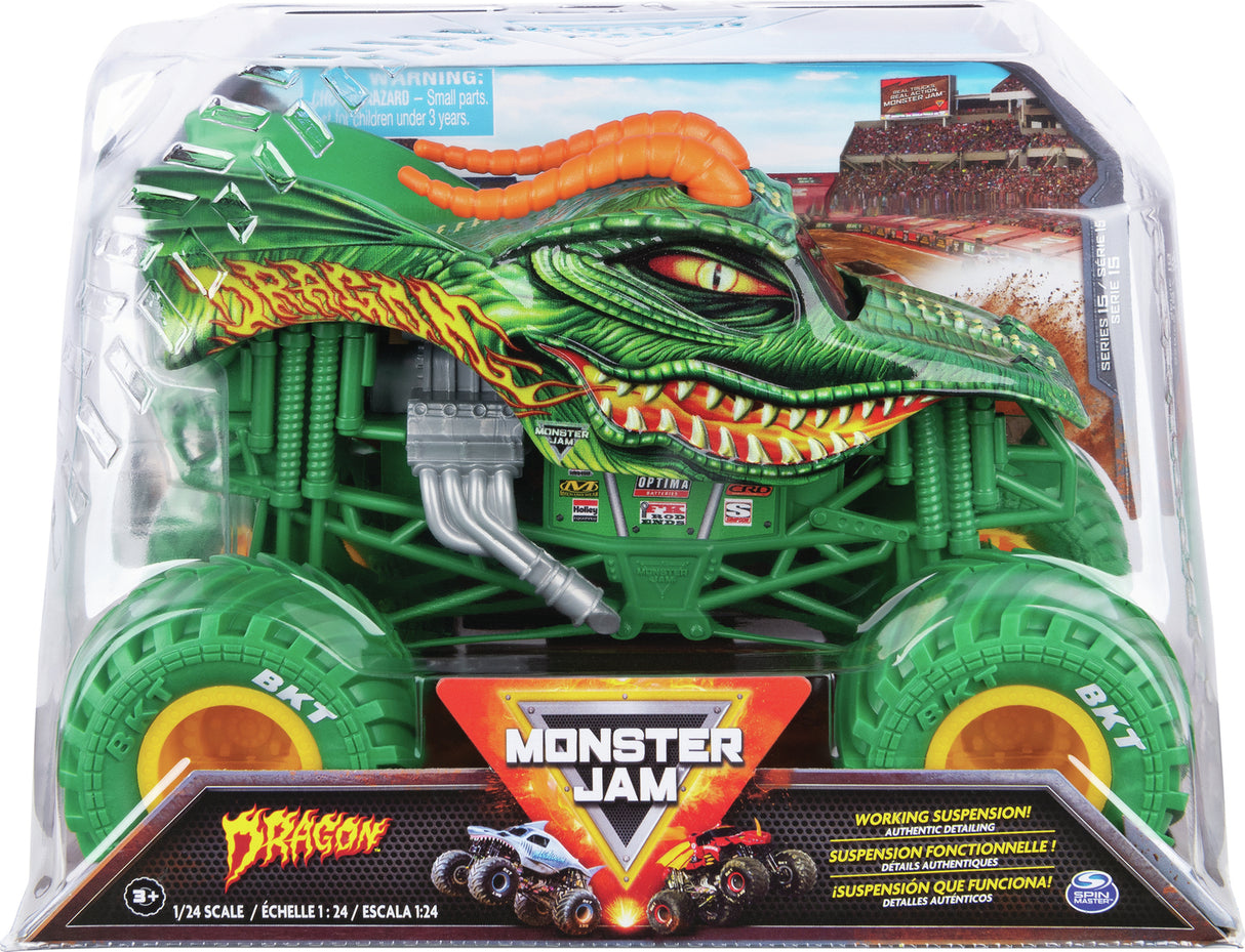 Monster Jam, Official Son-uva Digger Monster Truck, Die-Cast Vehicle, 1:24 Scale (assorted)