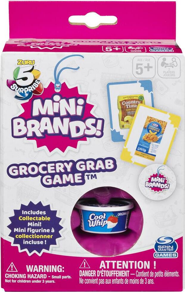 Mini Brands - Grocery Grab Card Game (Style May Vary)