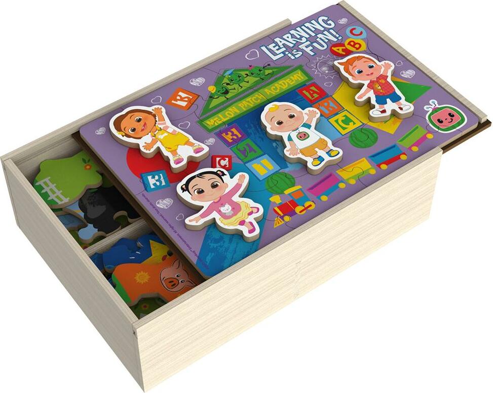 Cocomelon - 4-Pack Wooden Puzzles - 18-Pieces