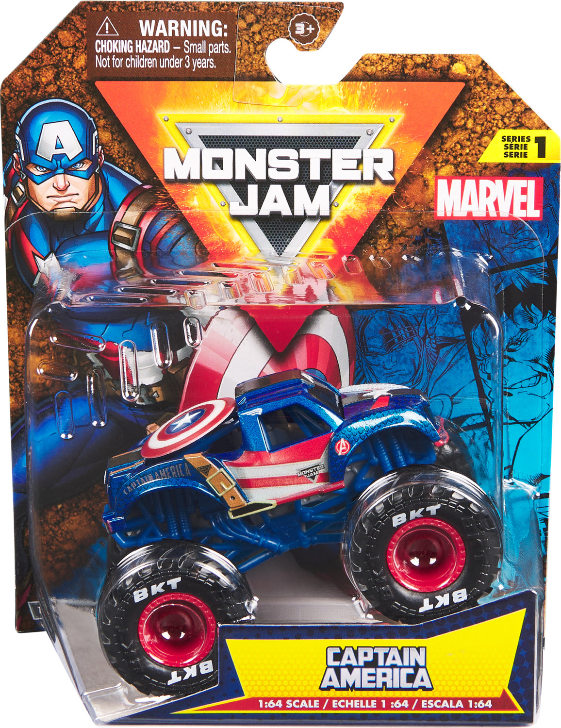 Monster Truck Toy Vehicle Truck 1 64 Scale Marvel 6069960 assort styl Toys on the Square