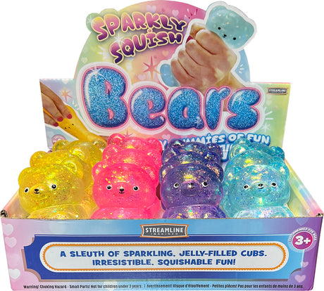 Sparkly Squish Bears (assorted colors)