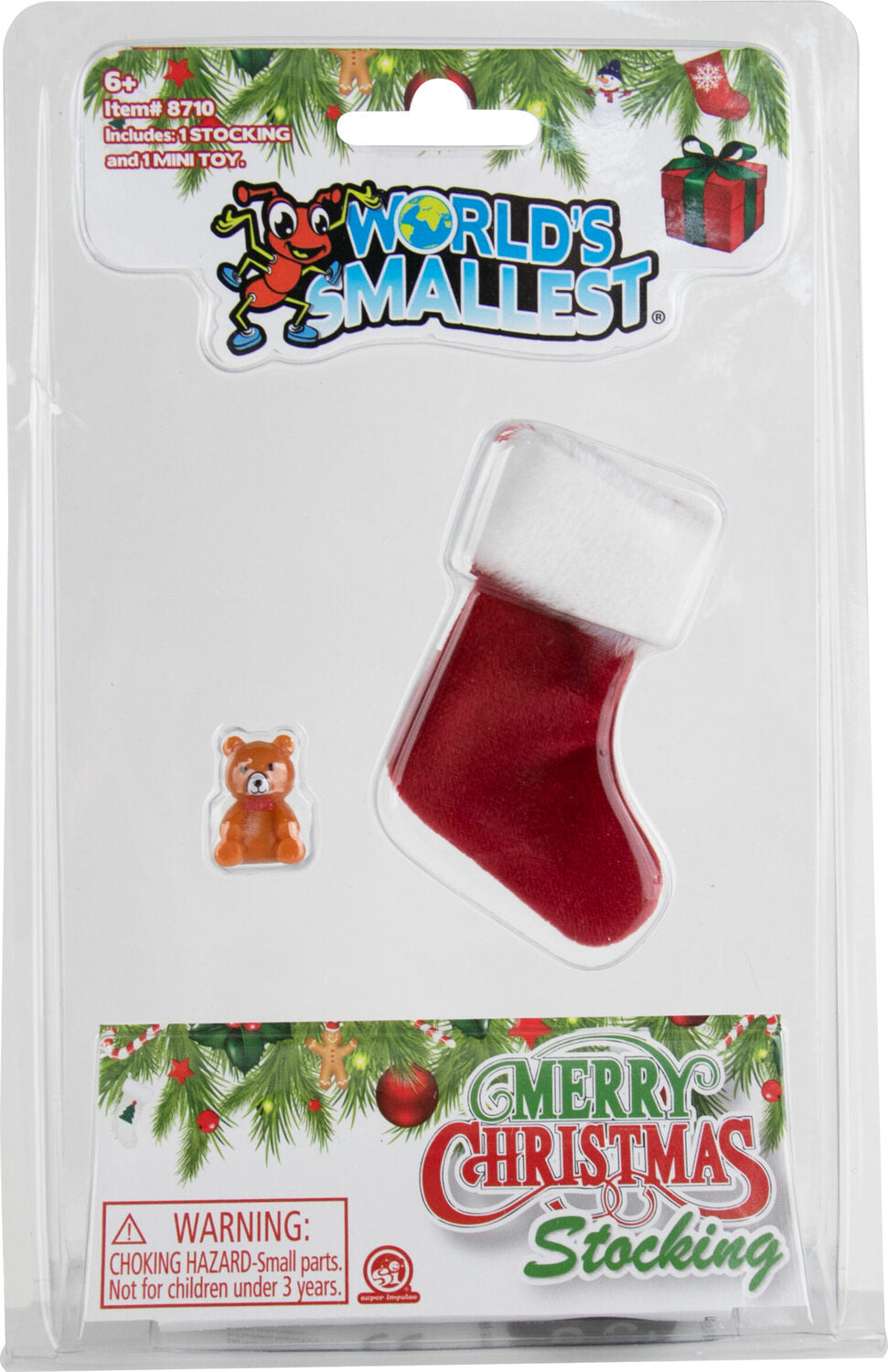 World's Smallest Stocking with 1 Micro Toy