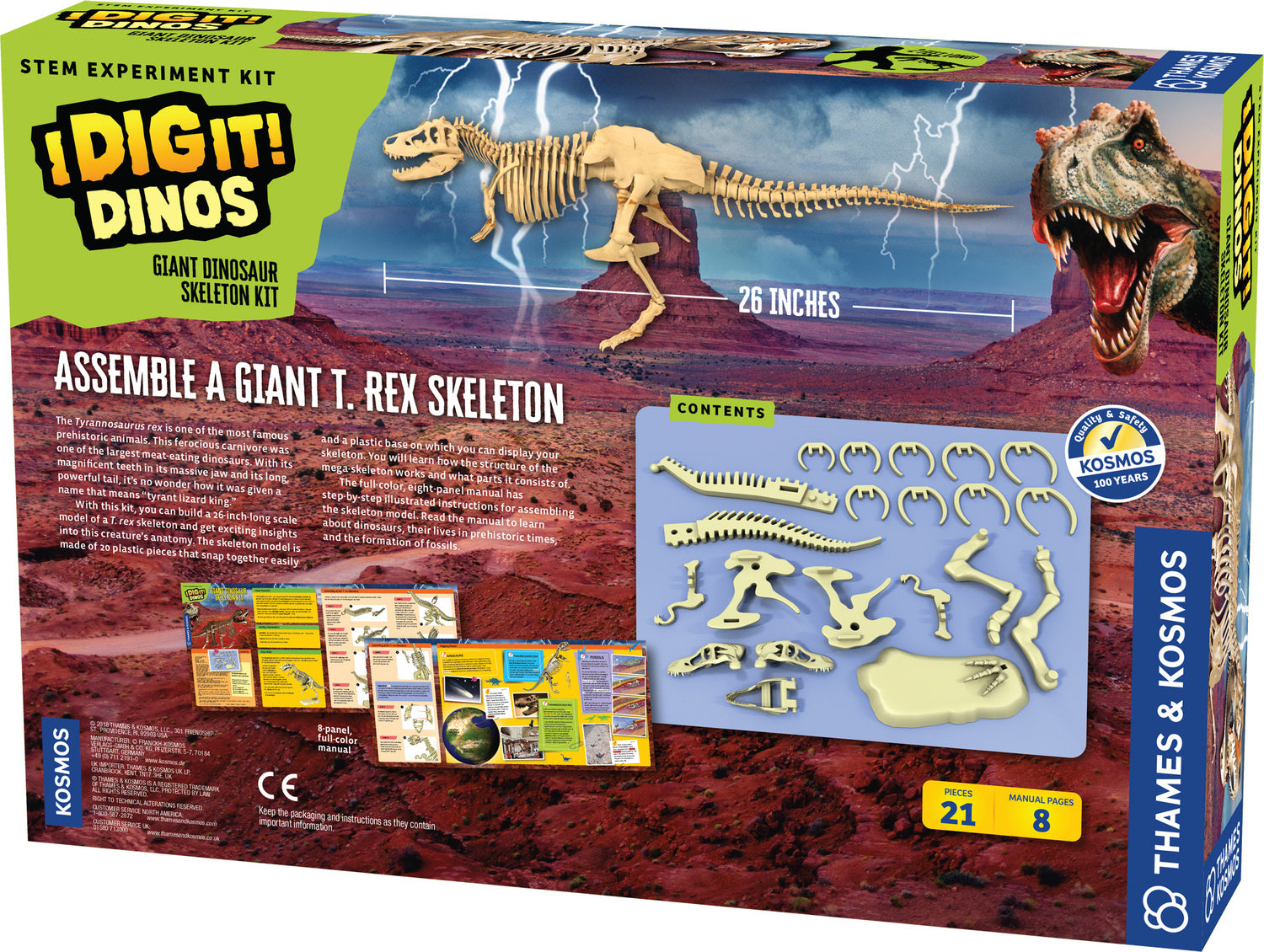 I Dig It! Dinos - Giant Dinosaur: T. Rex Skeleton Model – Toys on