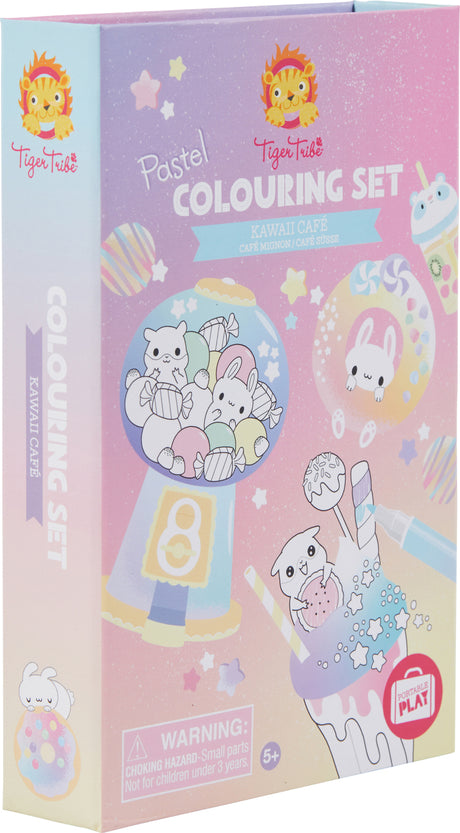 Pastel Coloring Set - Kawaii Café