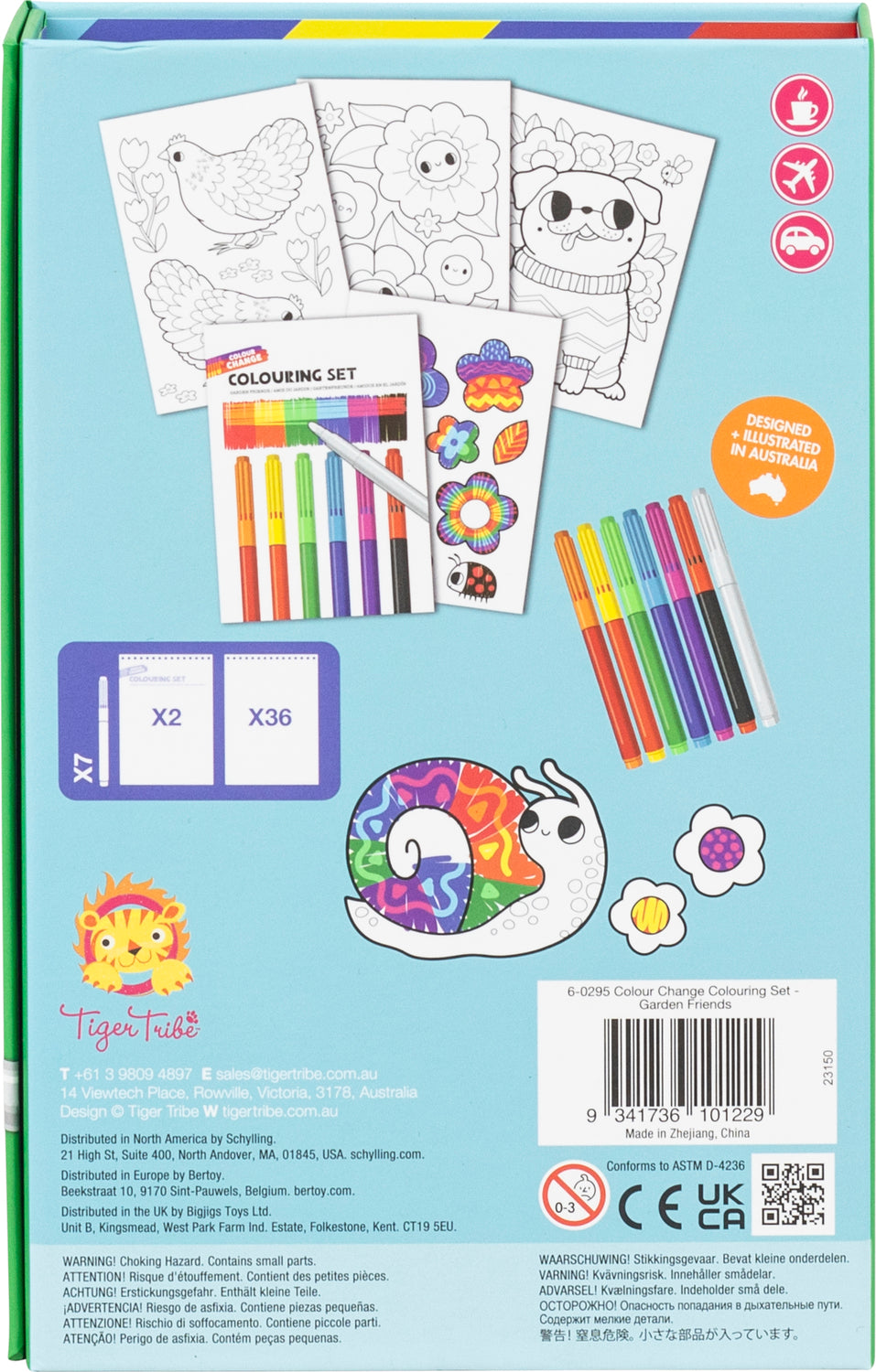 Color Change Coloring Set - Garden Friends